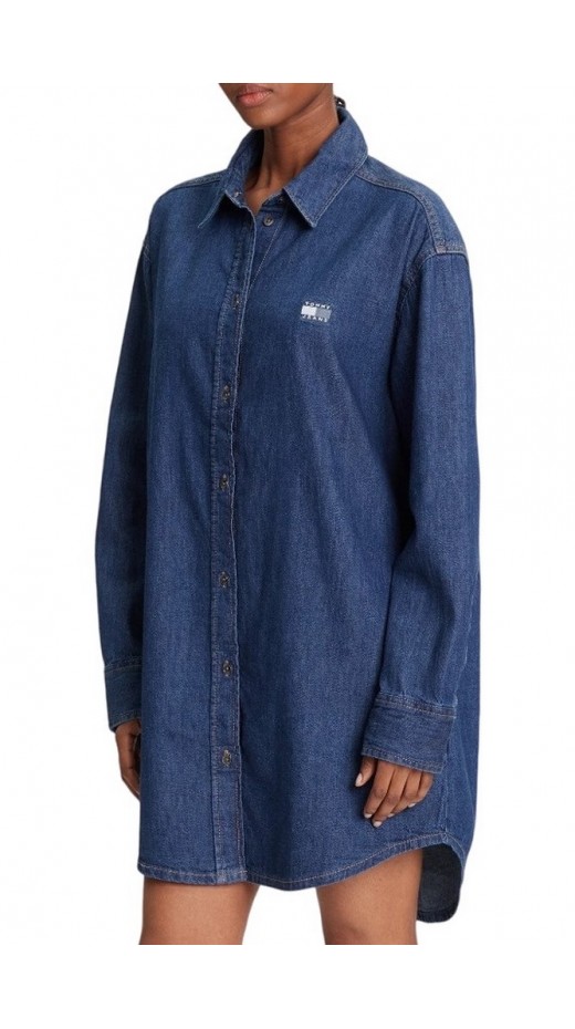 TOMMY JEANS RELAXED SHIRT DRESS ΦΟΡΕΜΑ ΓΥΝΑΙΚΕΙΟ BLUΕ DENIM