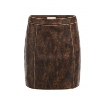 GUESS CHARLENE PU SKIRT ΦΟΥΣΤΑ ΓΥΝΑΙΚΕΙΑ BROWN