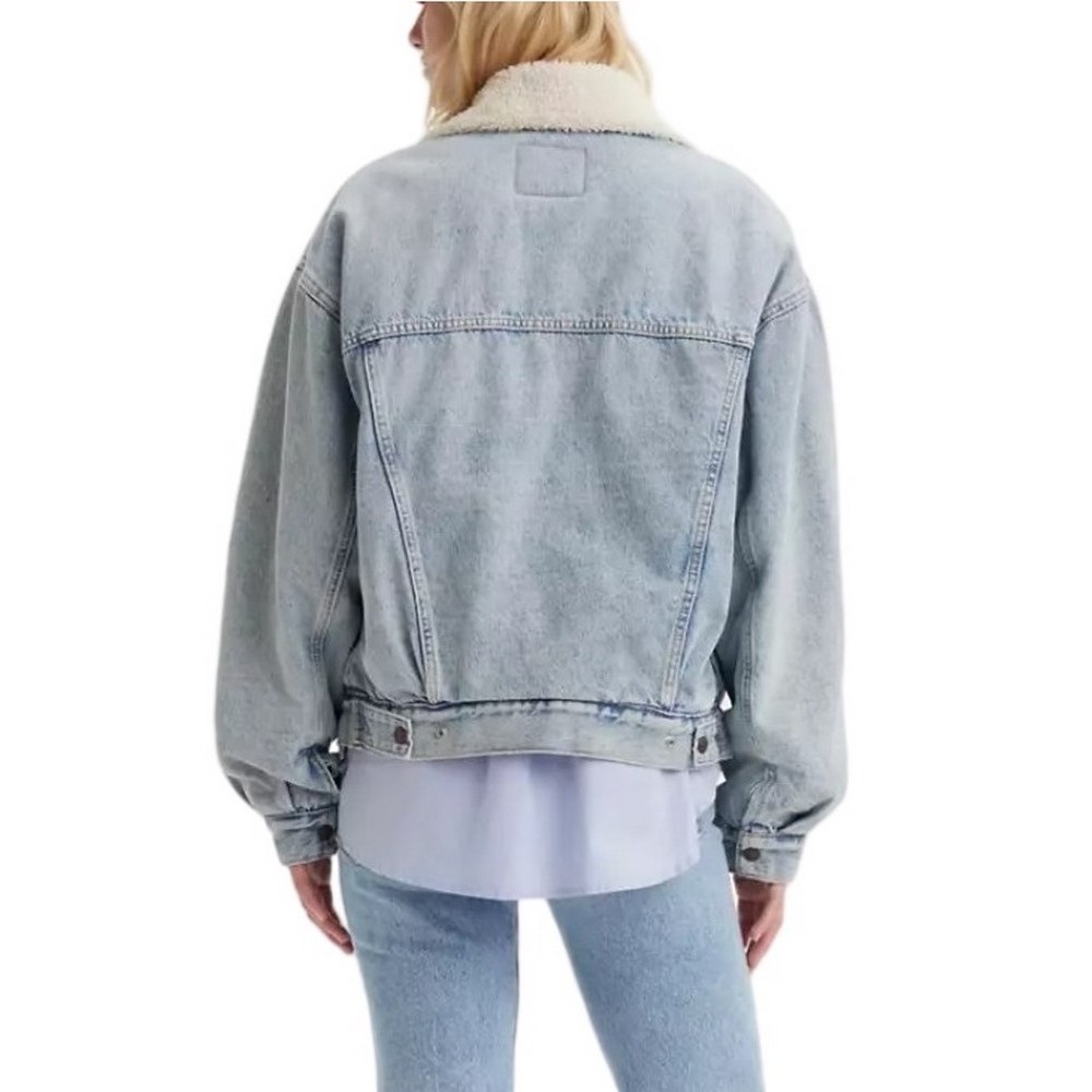 LEVIS® 90S SHERPA TRUCKER ΜΠΟΥΦΑΝ ΓΥΝΑΙΚΕΙΟ BLUΕ DENIM