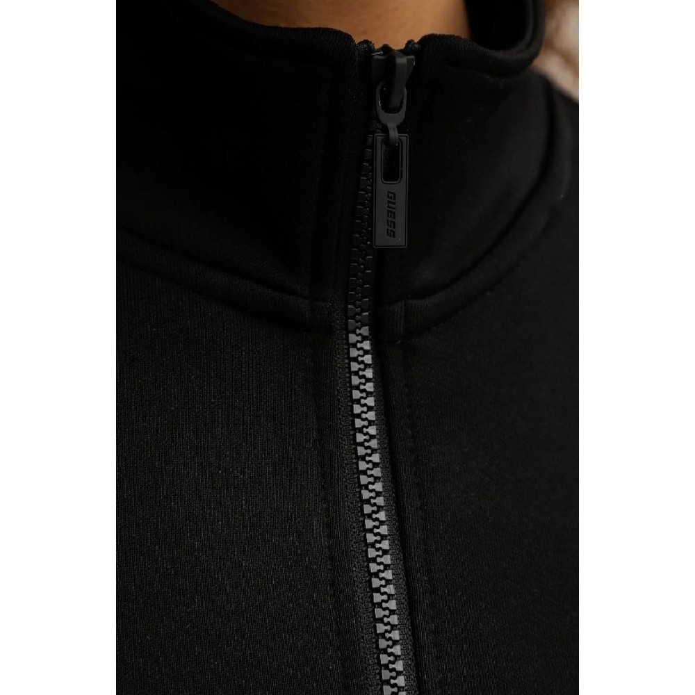 GUESS FABIA HALF-ZIP SWEATSHIRT ΦΟΥΤΕΡ ΜΠΛΟΥΖΑ ΓΥΝΑΙΚΕΙΑ BLACK