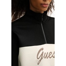 GUESS FABIA HALF-ZIP SWEATSHIRT ΦΟΥΤΕΡ ΜΠΛΟΥΖΑ ΓΥΝΑΙΚΕΙΑ BLACK