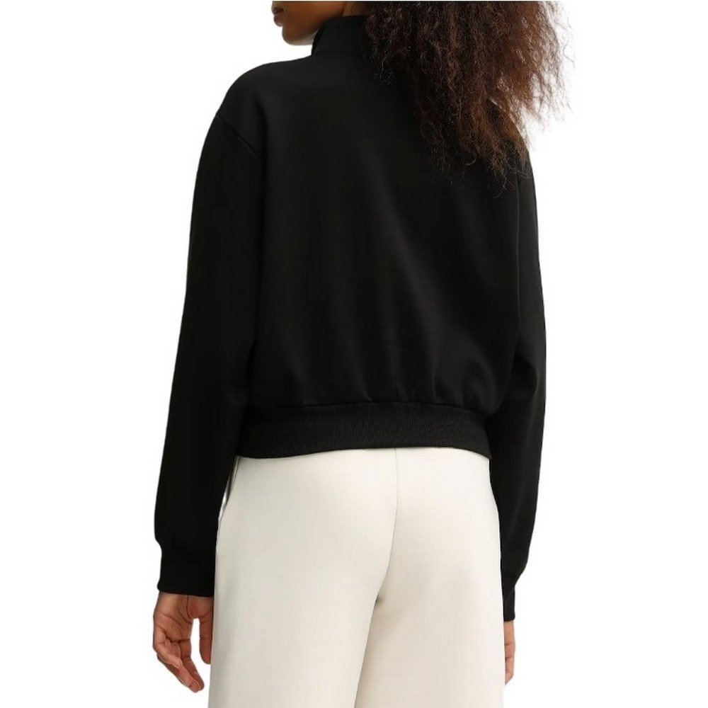 GUESS FABIA HALF-ZIP SWEATSHIRT ΦΟΥΤΕΡ ΜΠΛΟΥΖΑ ΓΥΝΑΙΚΕΙΑ BLACK