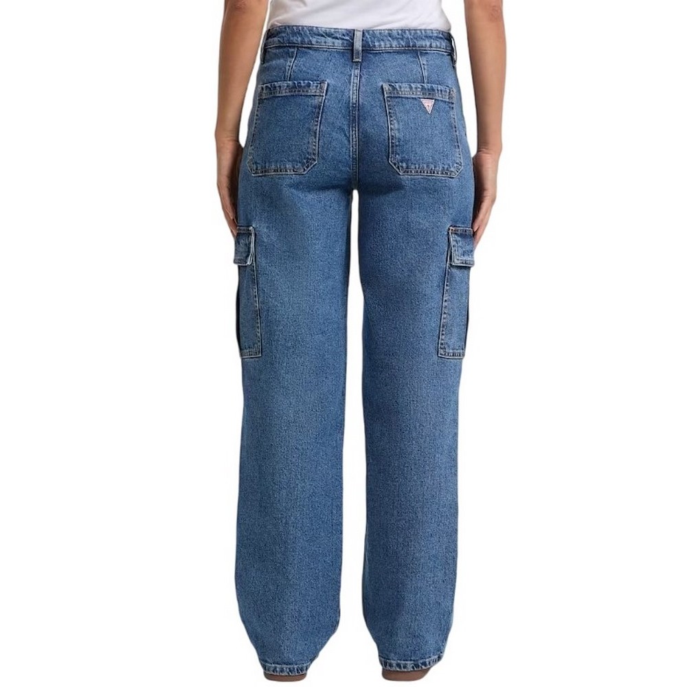 GUESS JEANS G10 CARGO ΠΑΝΤΕΛΟΝΙ ΓΥΝΑΙΚΕΙΟ DENIM LIGHT