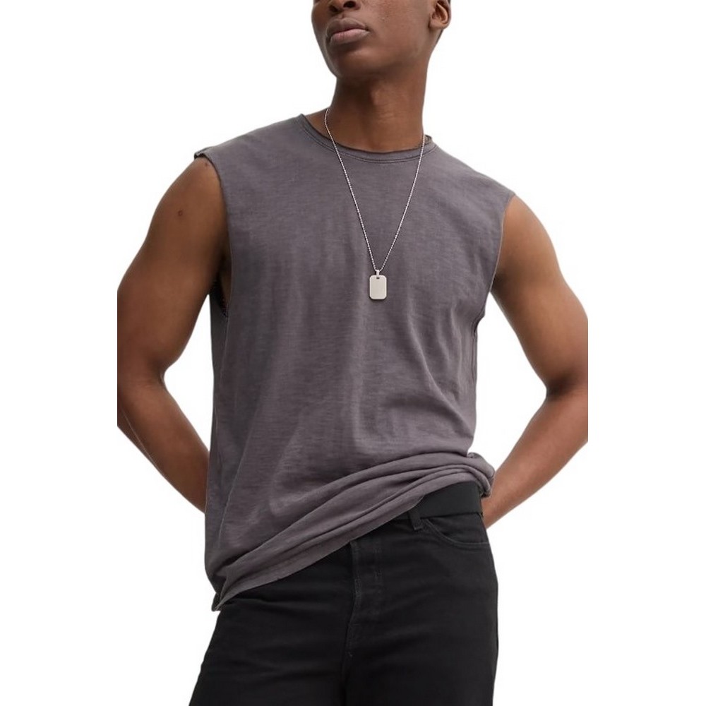 SUPERDRY D3 OVIN RAW EDGE SLUB TANK ΑΜΑΝΙΚΗ ΜΠΛΟΥΖΑ ΑΝΔΡΙΚΗ GREY