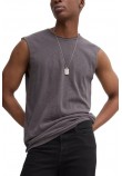 SUPERDRY D3 OVIN RAW EDGE SLUB TANK ΑΜΑΝΙΚΗ ΜΠΛΟΥΖΑ ΑΝΔΡΙΚΗ GREY
