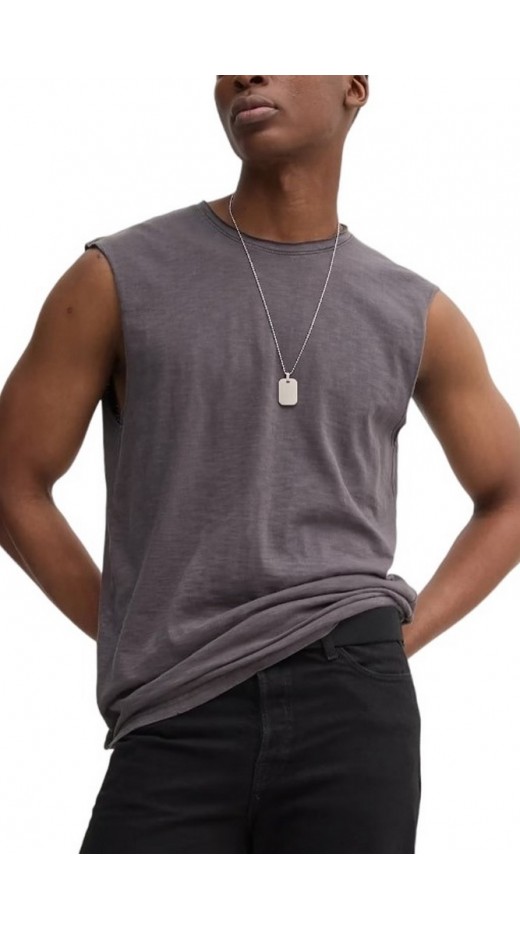 SUPERDRY D3 OVIN RAW EDGE SLUB TANK ΑΜΑΝΙΚΗ ΜΠΛΟΥΖΑ ΑΝΔΡΙΚΗ GREY