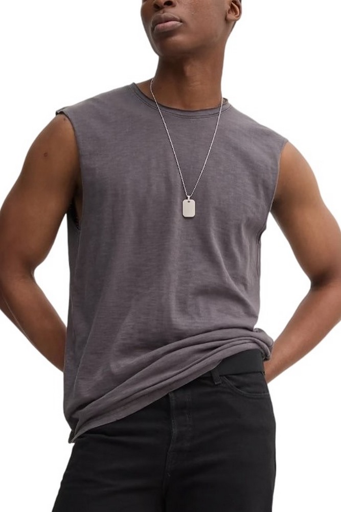 SUPERDRY D3 OVIN RAW EDGE SLUB TANK ΑΜΑΝΙΚΗ ΜΠΛΟΥΖΑ ΑΝΔΡΙΚΗ GREY