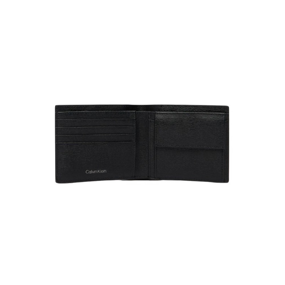 CALVIN KLEIN EMBLEM HW EW BILL FOLD  COIN ΠΟΡΤΟΦΟΛΙ ΑΝΔΡΙΚΟ BLACK