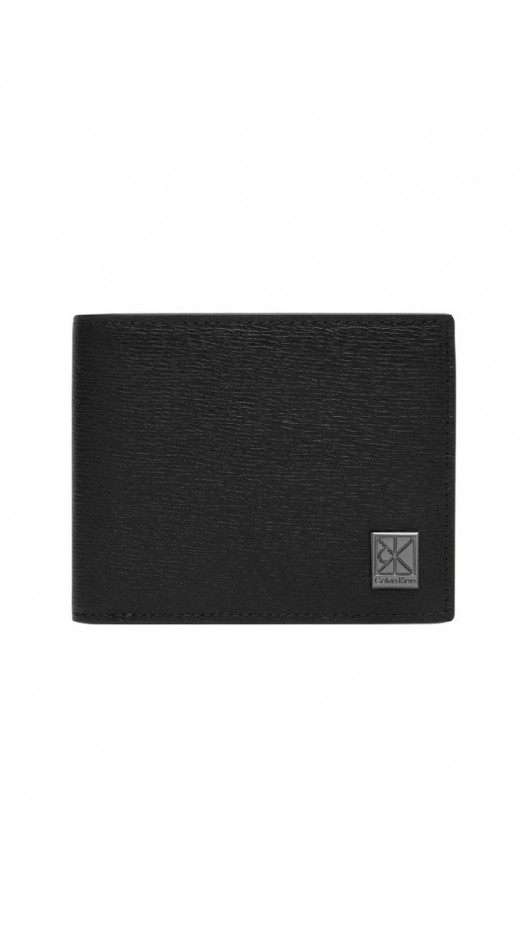 CALVIN KLEIN EMBLEM HW EW BILL FOLD  COIN ΠΟΡΤΟΦΟΛΙ ΑΝΔΡΙΚΟ BLACK