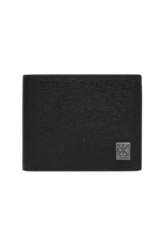 CALVIN KLEIN EMBLEM HW EW BILL FOLD  COIN ΠΟΡΤΟΦΟΛΙ ΑΝΔΡΙΚΟ BLACK