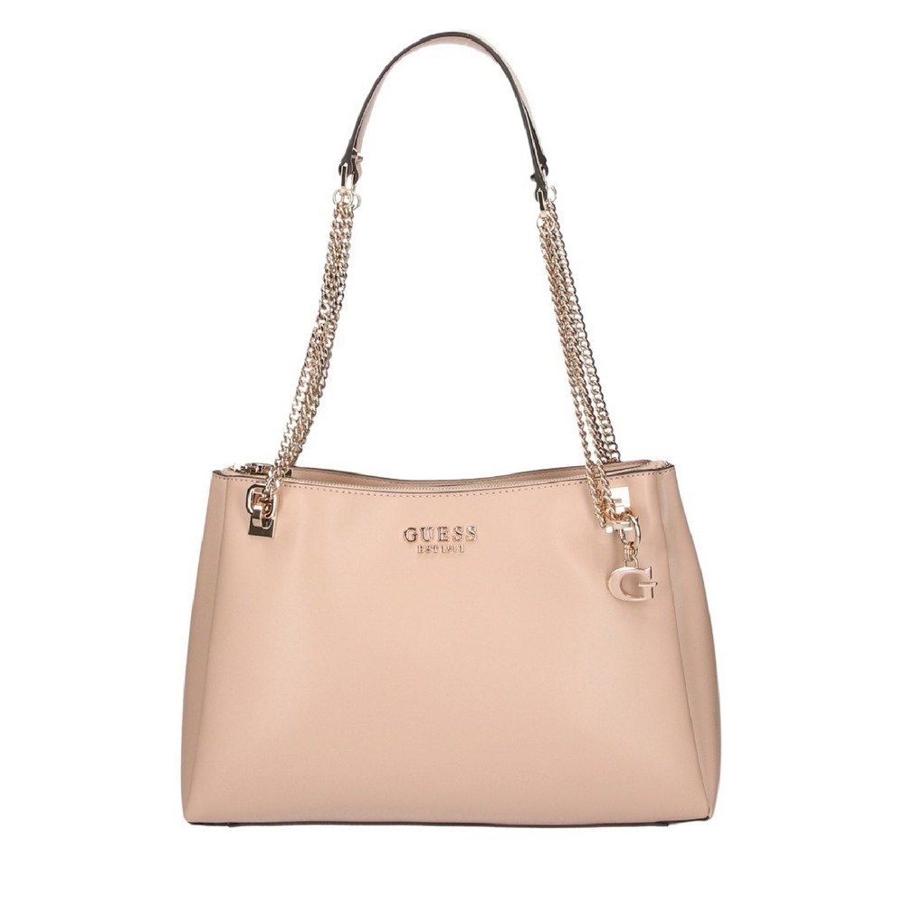 GUESS ELIETTE GIRLFRIEND CARRYALL ΤΣΑΝΤΑ ΓΥΝΑΙΚΕΙΑ BEIGE