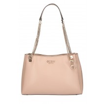 GUESS ELIETTE GIRLFRIEND CARRYALL ΤΣΑΝΤΑ ΓΥΝΑΙΚΕΙΑ BEIGE