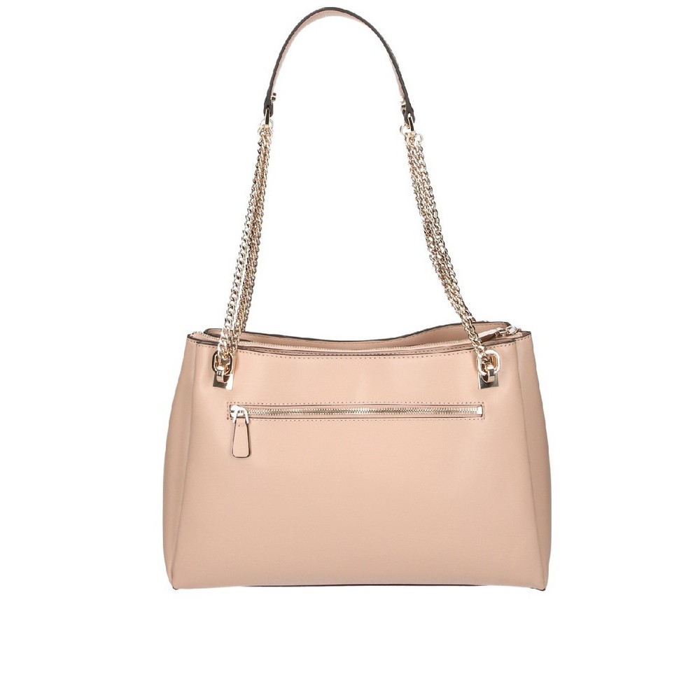 GUESS ELIETTE GIRLFRIEND CARRYALL ΤΣΑΝΤΑ ΓΥΝΑΙΚΕΙΑ BEIGE