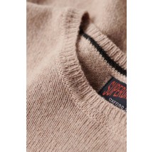 SUPERDRY ESSENTIAL CREW JUMPER ΜΠΛΟΥΖΑ ΠΛΕΚΤΗ ΑΝΔΡΙΚΗ BROWN