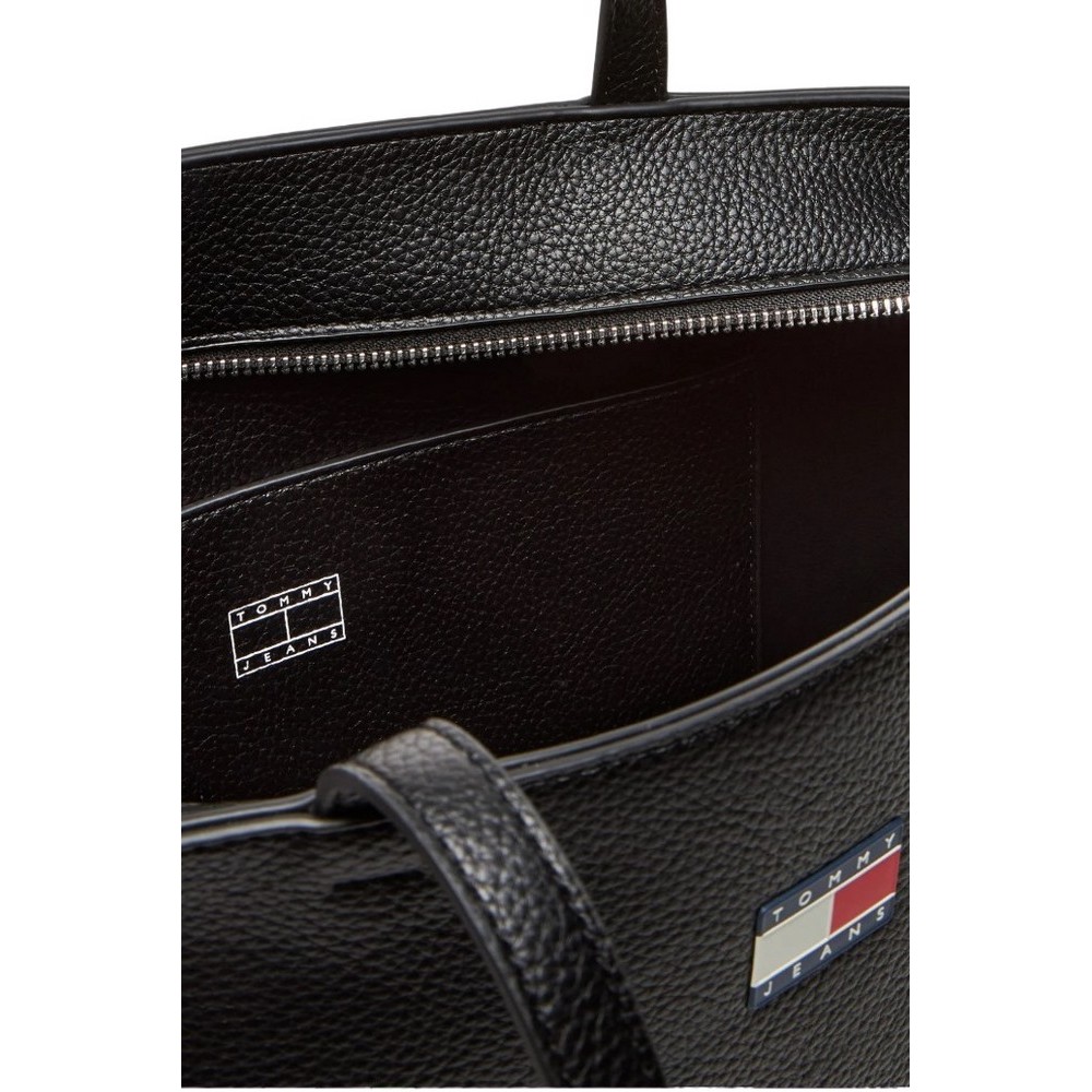 TOMMY JEANS MUST TOTE ΤΣΑΝΤΑ ΓΥΝΑΙΚΕΙΑ BLACK