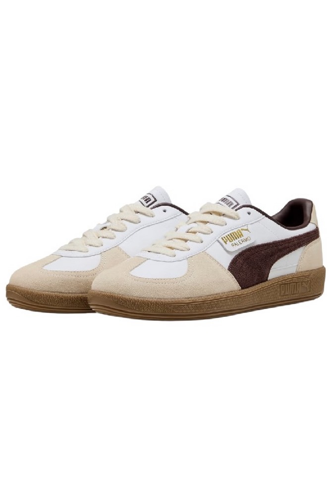 PUMA PALERMO LTH 396464 UNISEX ΠΑΠΟΥΤΣΙ WHITE/BROWN