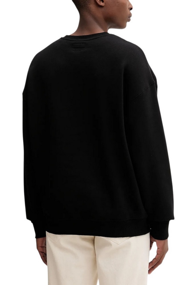 GUESS JEANS ACTIVE LOGO CREWNECK ΦΟΥΤΕΡ ΜΠΛΟΥΖΑ ΑΝΔΡΙΚΗ BLACK