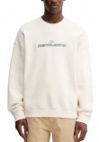 GUESS JEANS ACTIVE LOGO CREWNECK ΦΟΥΤΕΡ ΜΠΛΟΥΖΑ ΑΝΔΡΙΚΗ OFF WHITE