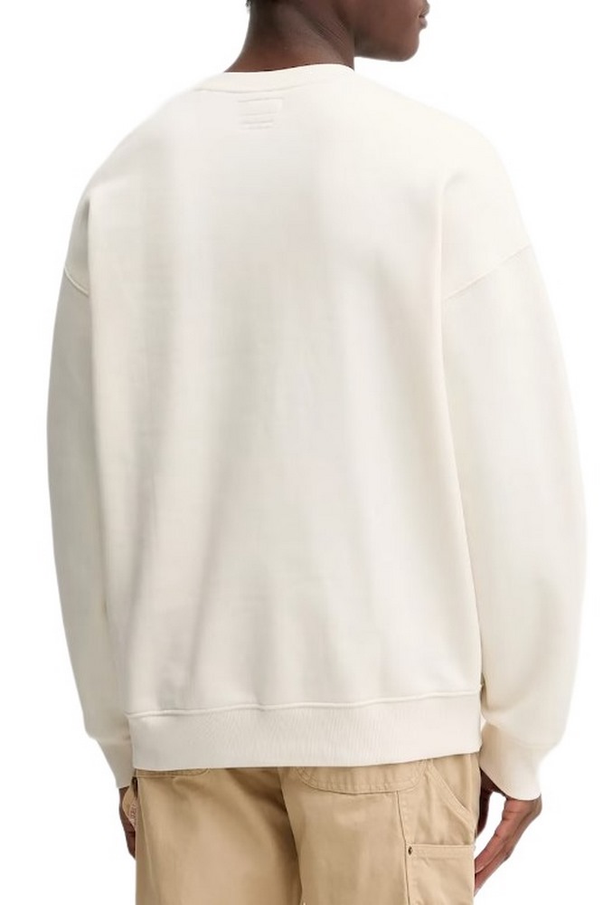 GUESS JEANS ACTIVE LOGO CREWNECK ΦΟΥΤΕΡ ΜΠΛΟΥΖΑ ΑΝΔΡΙΚΗ OFF WHITE