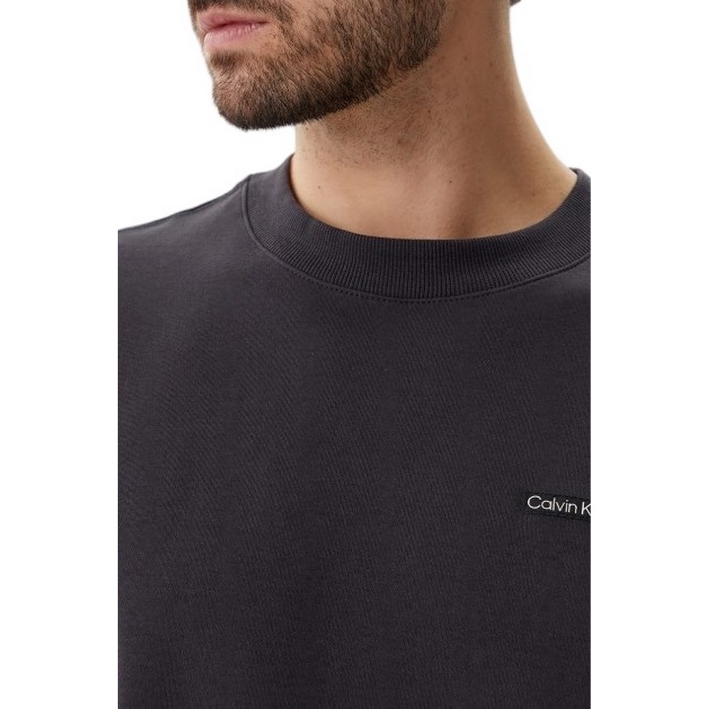 CALVIN KLEIN JEANS LABEL TEE T-SHIRT ΜΠΛΟΥΖΑ ΑΝΔΡΙΚΗ GREY
