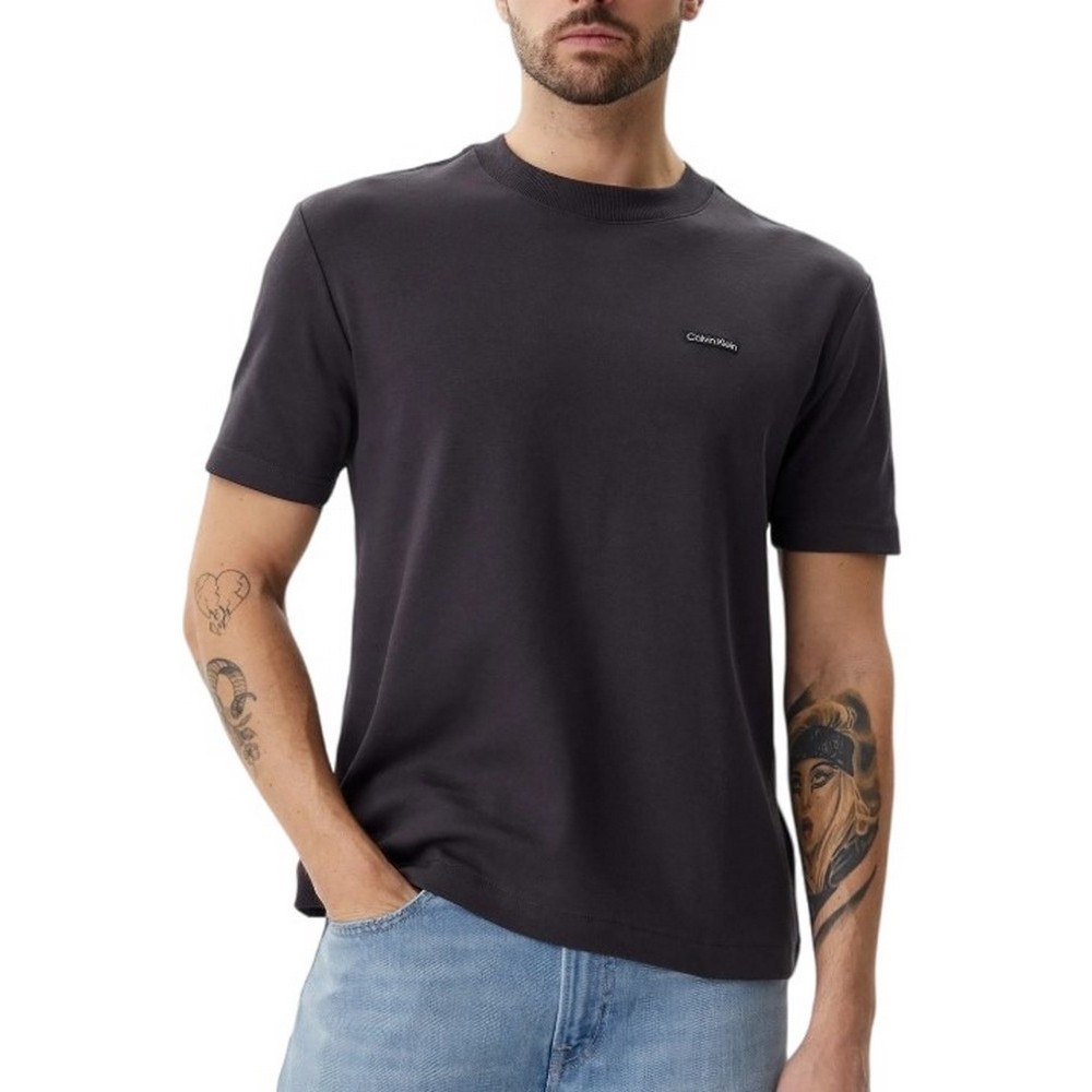 CALVIN KLEIN JEANS LABEL TEE T-SHIRT ΜΠΛΟΥΖΑ ΑΝΔΡΙΚΗ GREY