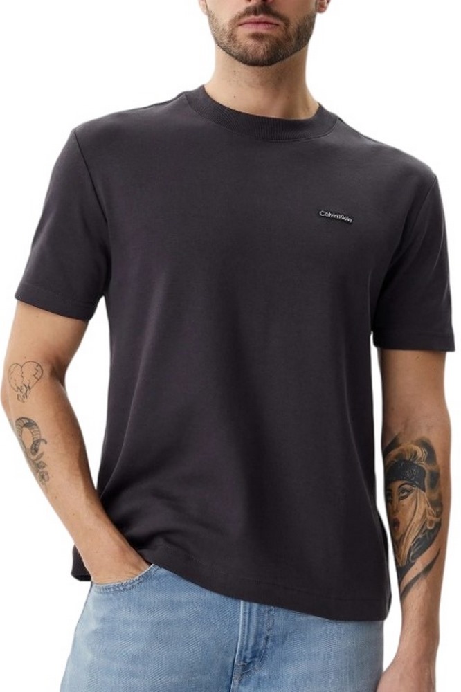 CALVIN KLEIN JEANS LABEL TEE T-SHIRT ΜΠΛΟΥΖΑ ΑΝΔΡΙΚΗ GREY