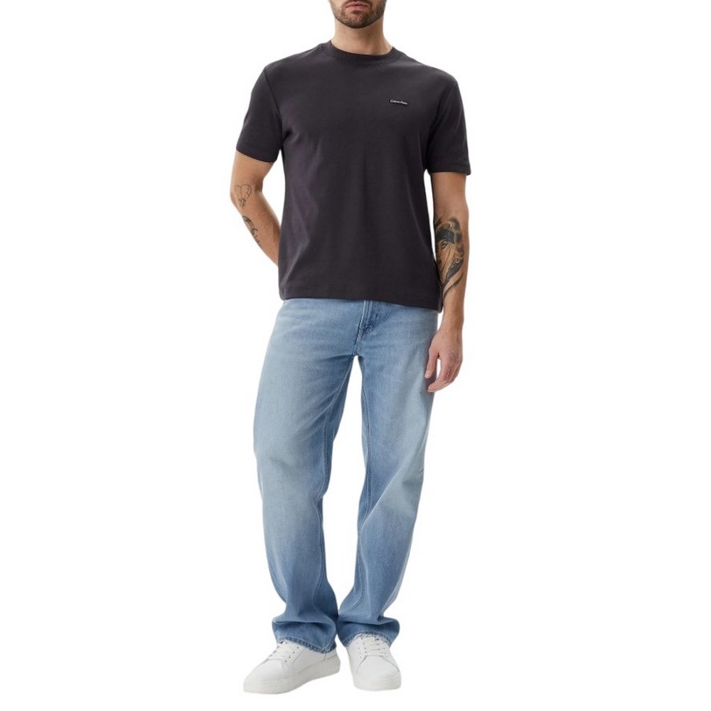 CALVIN KLEIN JEANS LABEL TEE T-SHIRT ΜΠΛΟΥΖΑ ΑΝΔΡΙΚΗ GREY