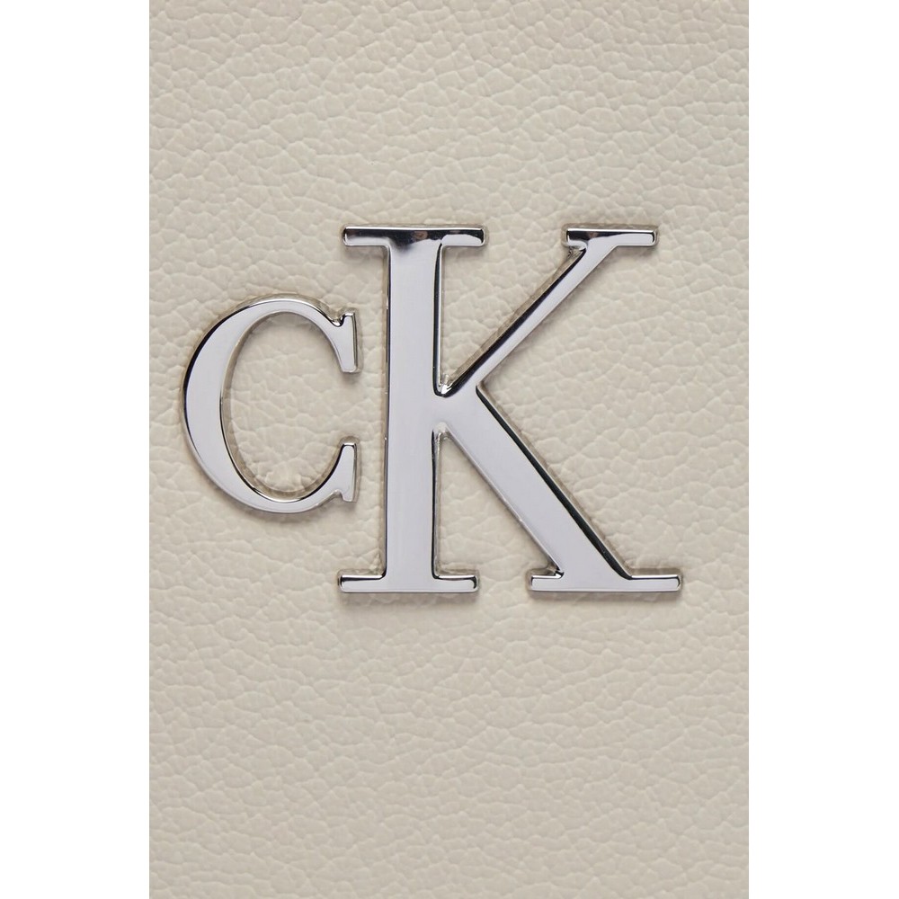 CALVIN KLEIN JEANS MINIMAL MONOGRAM SHOULDER BAG ΤΣΑΝΤΑ ΓΥΝΑΙΚΕΙΑ STONE