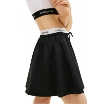 TOMMY JEANS WAISTBAND POPLIN SKIRT ΦΟΥΣΤΑ ΓΥΝΑΙΚΕΙΑ BLACK