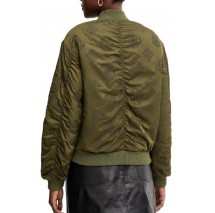 GUESS PHILOMENE LOGO BOMBER ΜΠΟΥΦΑΝ ΓΥΝΑΙΚΕΙΟ KHAKI