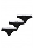 CALVIN KLEIN HIP BRIEF 3PK ΕΣΩΡΟΥΧΟ ΑΝΔΡΙΚΟ BLACK