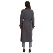TOM TAILOR BELTED LONG ΠΑΛΤΟ ΓΥΝΑΙΚΕΙΟ DARK GREY