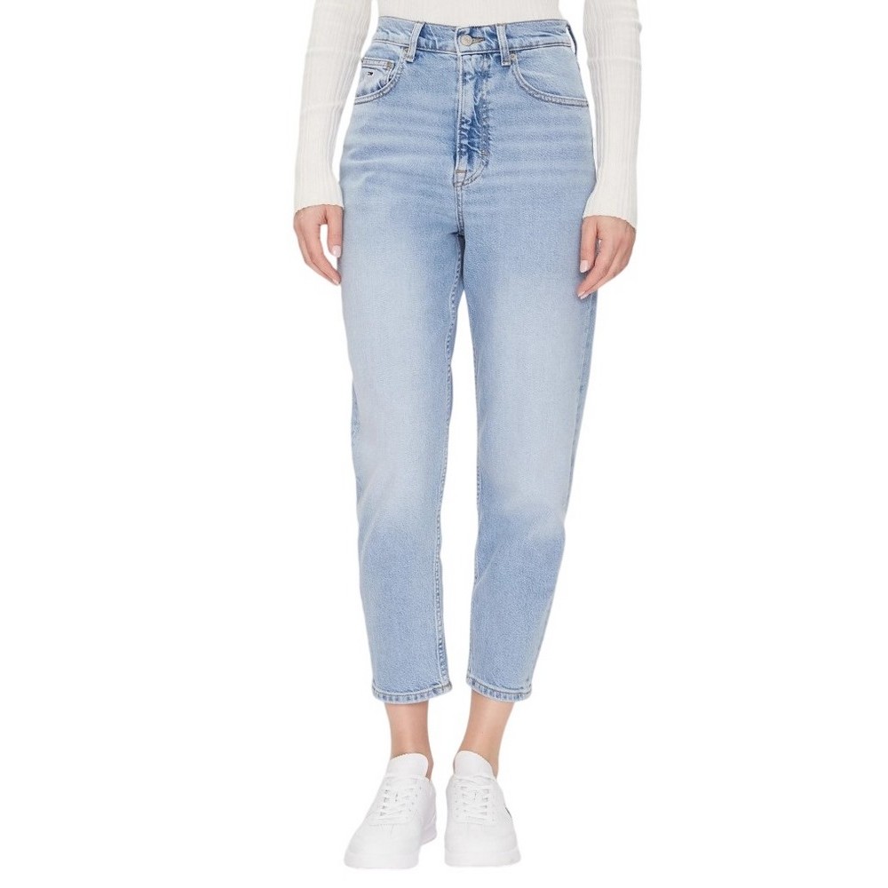 TOMMY JEANS MOM JEAN UH TPR BI0112 ΠΑΝΤΕΛΟΝΙ ΓΥΝΑΙΚΕΙΟ DENIM LIGHT