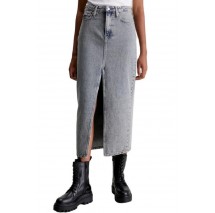 CALVIN KLEIN JEANS FRONT SPLIT MAXI DENIM SKIRT ΦΟΥΣΤΑ ΓΥΝΑΙΚΕΙΑ BLUΕ DENIM