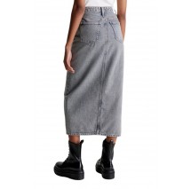 CALVIN KLEIN JEANS FRONT SPLIT MAXI DENIM SKIRT ΦΟΥΣΤΑ ΓΥΝΑΙΚΕΙΑ BLUΕ DENIM