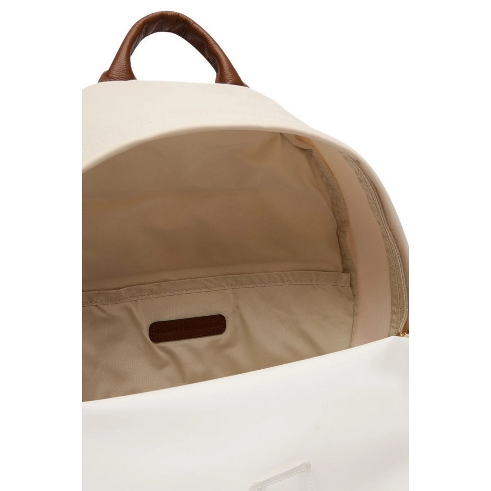TOMMY HILFIGER POPETTE DOME BACKPACK ΤΣΑΝΤΑ ΓΥΝΑΙΚΕΙΑ CREAMY WHITE