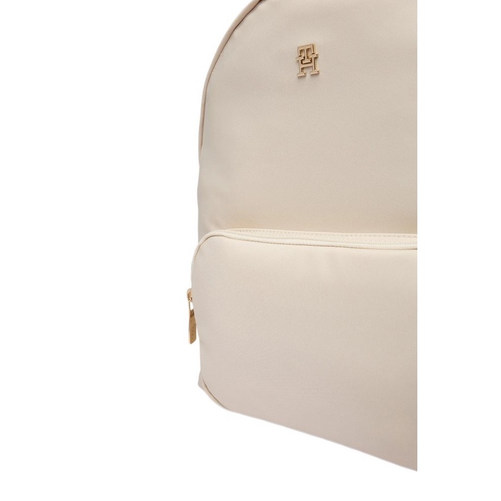 TOMMY HILFIGER POPETTE DOME BACKPACK ΤΣΑΝΤΑ ΓΥΝΑΙΚΕΙΑ CREAMY WHITE