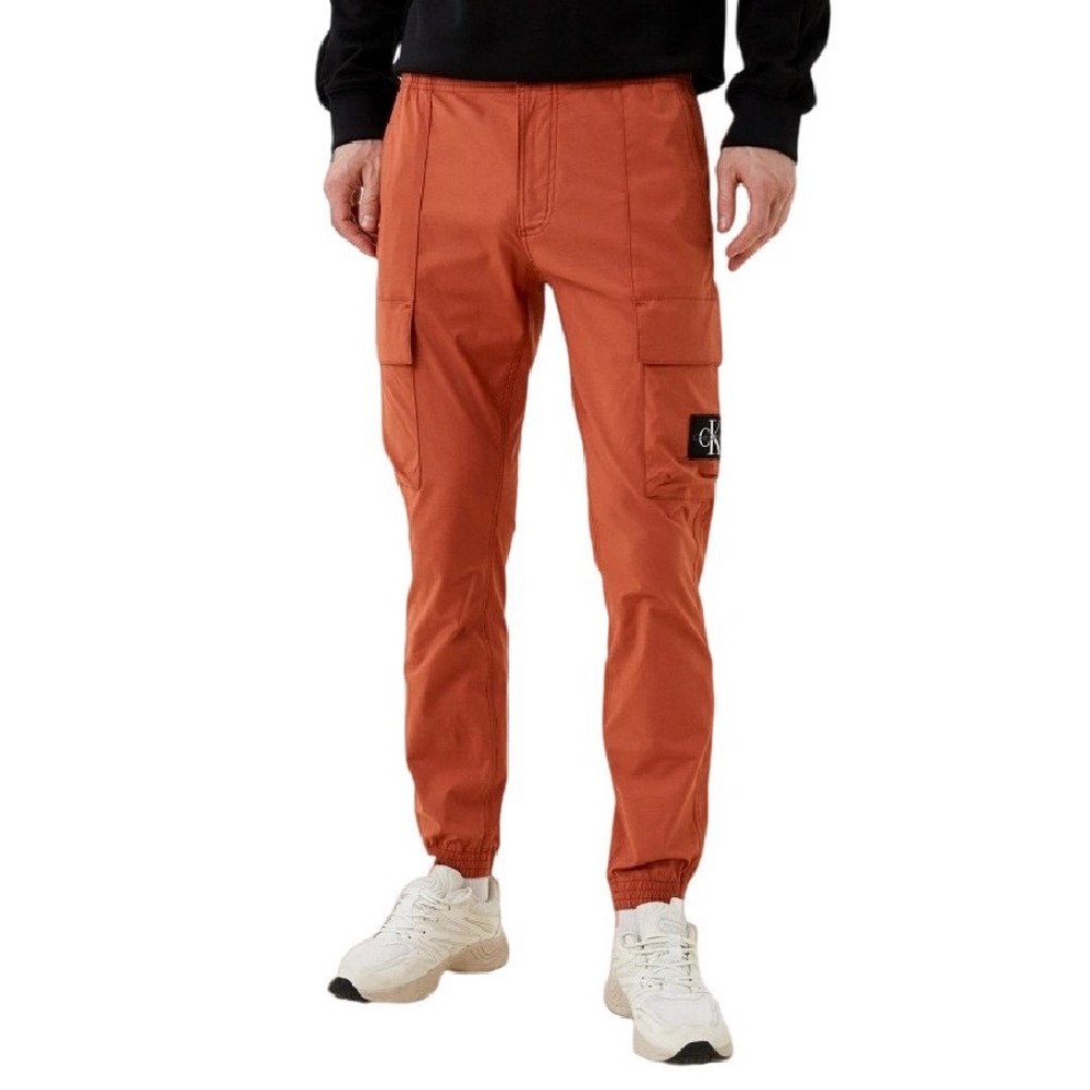 CALVIN KLEIN JEANS SKINNY WASHED CARGO PANT ΠΑΝΤΕΛΟΝΙ ΑΝΔΡΙΚΟ ORANGE