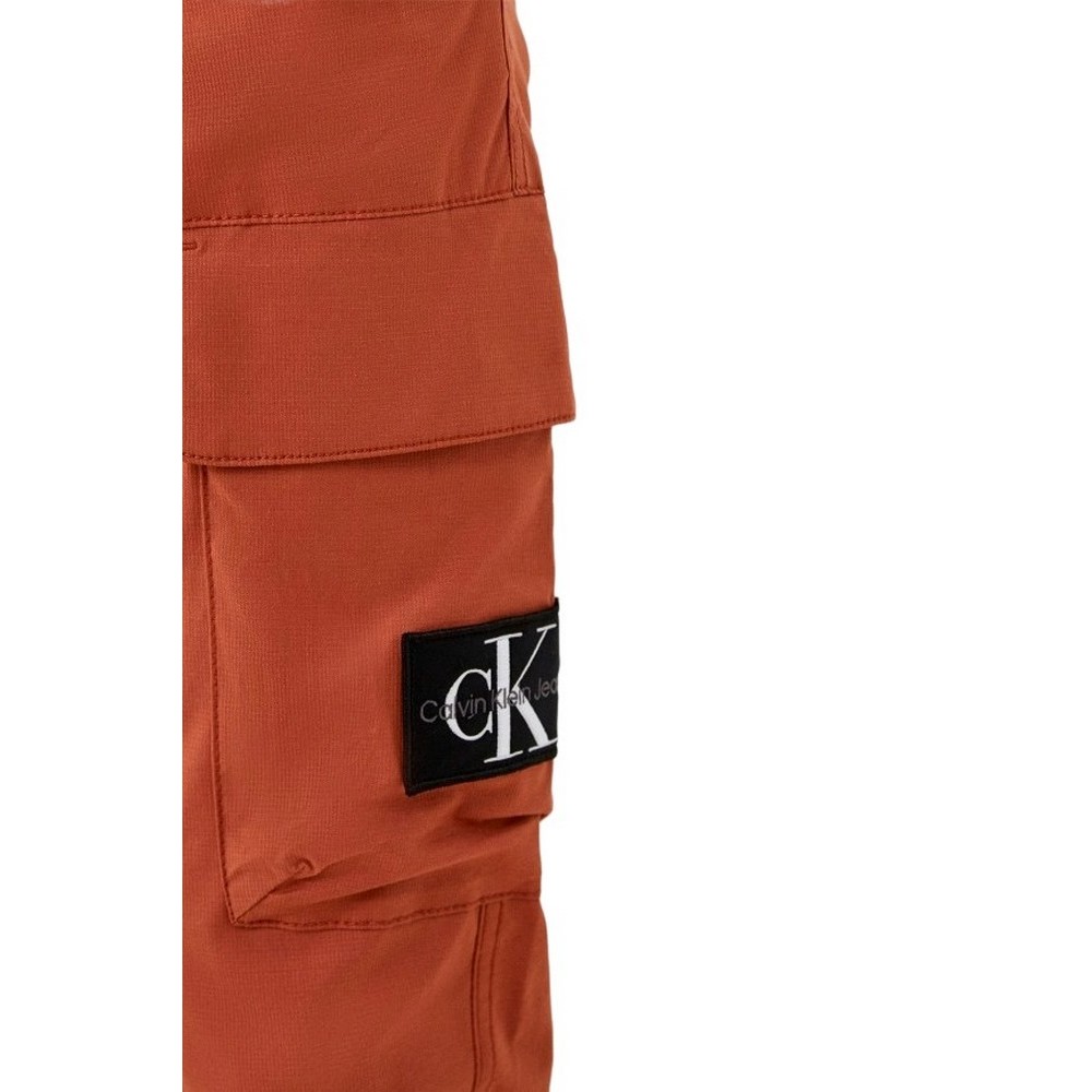 CALVIN KLEIN JEANS SKINNY WASHED CARGO PANT ΠΑΝΤΕΛΟΝΙ ΑΝΔΡΙΚΟ ORANGE