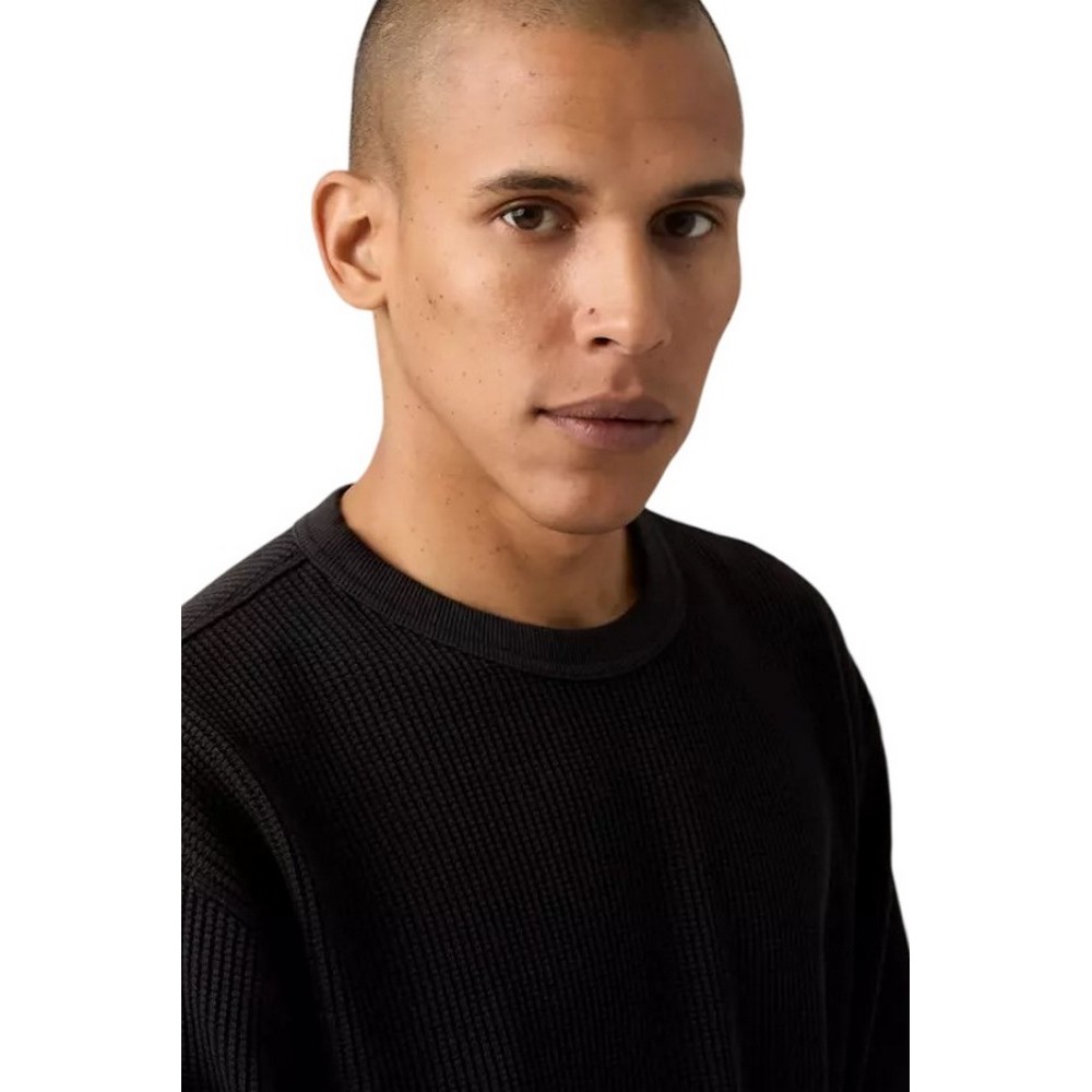 LEVIS® LS RLX THERMAL TEE ΜΠΛΟΥΖΑ ΠΛΕΚΤΗ ΑΝΔΡΙΚΗ BLACK