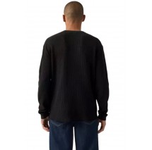 LEVIS® LS RLX THERMAL TEE ΜΠΛΟΥΖΑ ΠΛΕΚΤΗ ΑΝΔΡΙΚΗ BLACK