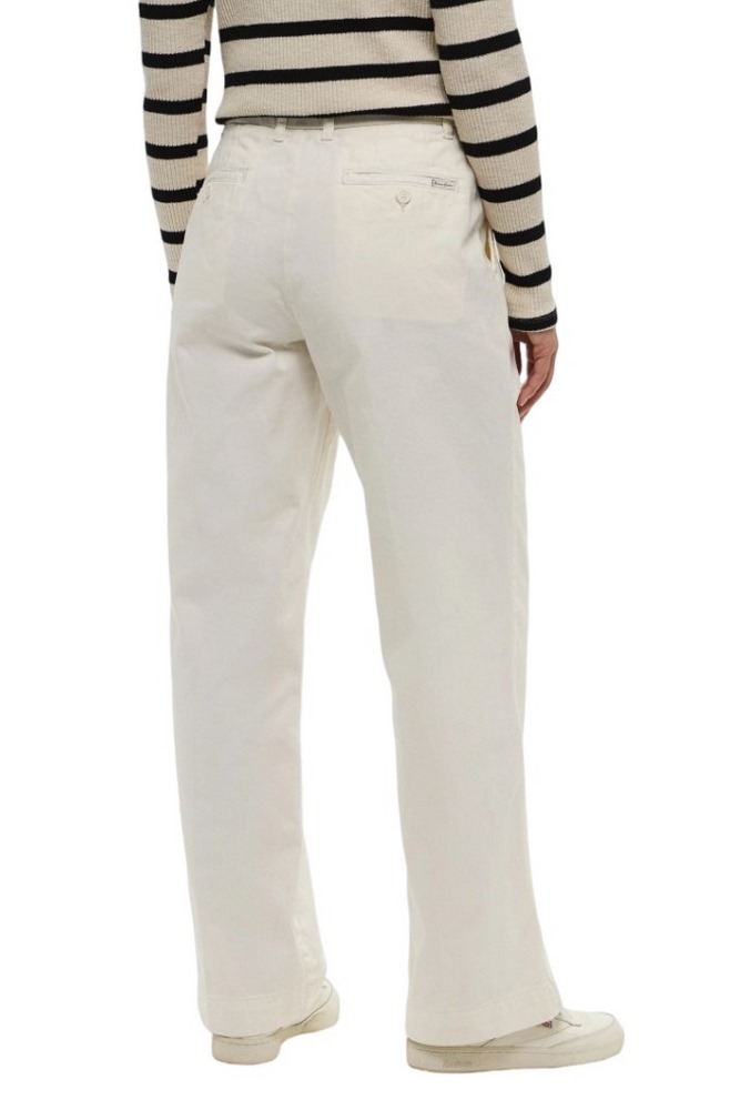 GUESS JEANS WIDE LEG TROUSER ΠΑΝΤΕΛΟΝΙ ΓΥΝΑΙΚΕΙΟ OFF WHITE