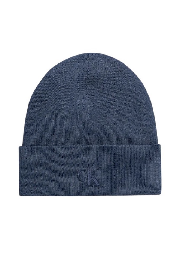 CALVIN KLEIN FINE RIB BEANIE ΣΚΟΥΦΟΣ ΑΝΔΡΙΚΟΣ DENIM DARK