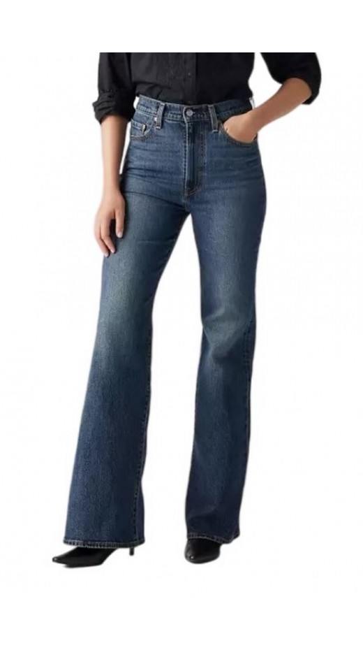 LEVIS® RIBCAGE BELLS  DENIM ΠΑΝΤΕΛΟΝΙ ΓΥΝΑΙΚΕΙΟ BLUΕ DENIM