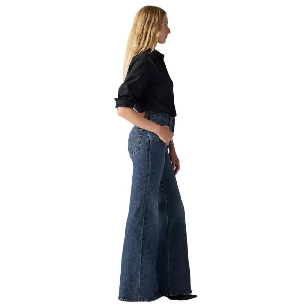 LEVIS® RIBCAGE BELLS  DENIM ΠΑΝΤΕΛΟΝΙ ΓΥΝΑΙΚΕΙΟ BLUΕ DENIM