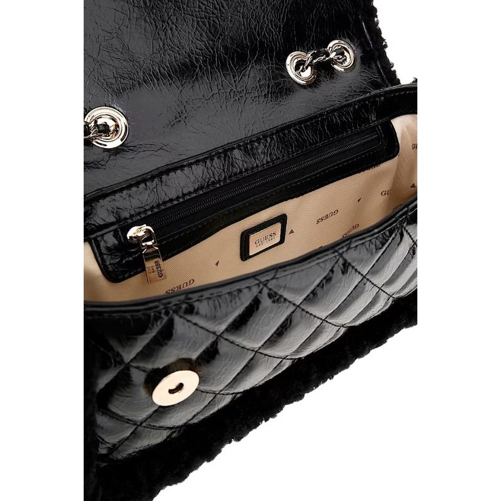 GUESS CRISTI CONVERTIBLE XBODY FLAP ΤΣΑΝΤΑ ΓΥΝΑΙΚΕΙΑ BLACK