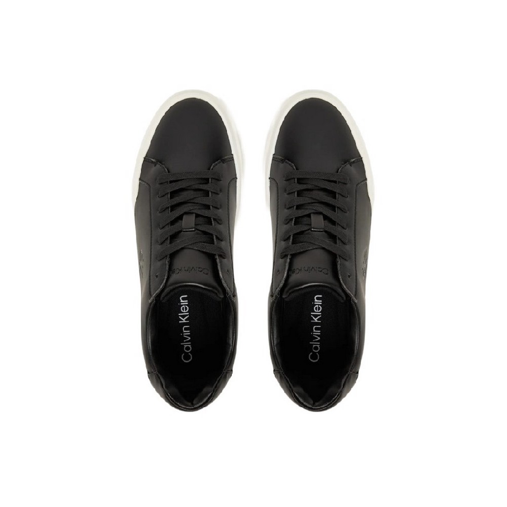CALVIN KLEIN JEANS CHUNKY CUPSOLE LACEUP LTH WN ΠΑΠΟΥΤΣΙ ΓΥΝΑΙΚΕΙΟ BLACK/WHITE