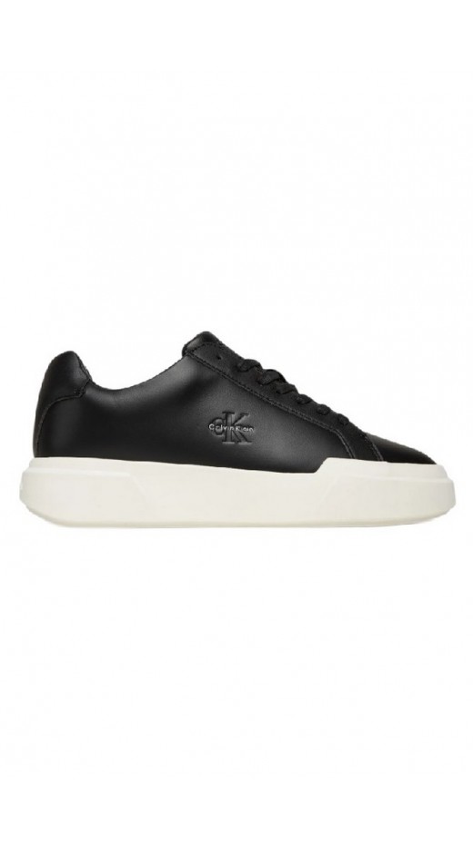 CALVIN KLEIN JEANS CHUNKY CUPSOLE LACEUP LTH WN ΠΑΠΟΥΤΣΙ ΓΥΝΑΙΚΕΙΟ BLACK/WHITE