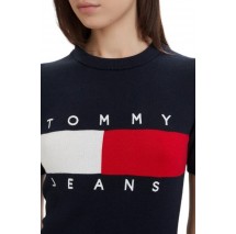 TOMMY JEANS FLAG SWEATER DRESS ΦΟΡΕΜΑ ΓΥΝΑΙΚΕΙΟ NAVY