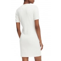 TOMMY JEANS FLAG SWEATER DRESS ΦΟΡΕΜΑ ΓΥΝΑΙΚΕΙΟ OFF WHITE